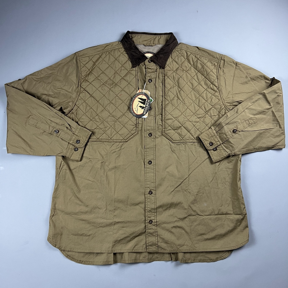 Woolrich Sportsmen Shooting Shirt Mens XXL Insulated Pads Hunting Brush Top